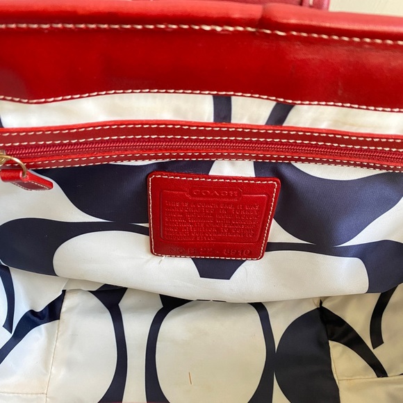 Coach Legacy straw bag large “Lily” - Picture 6 of 7